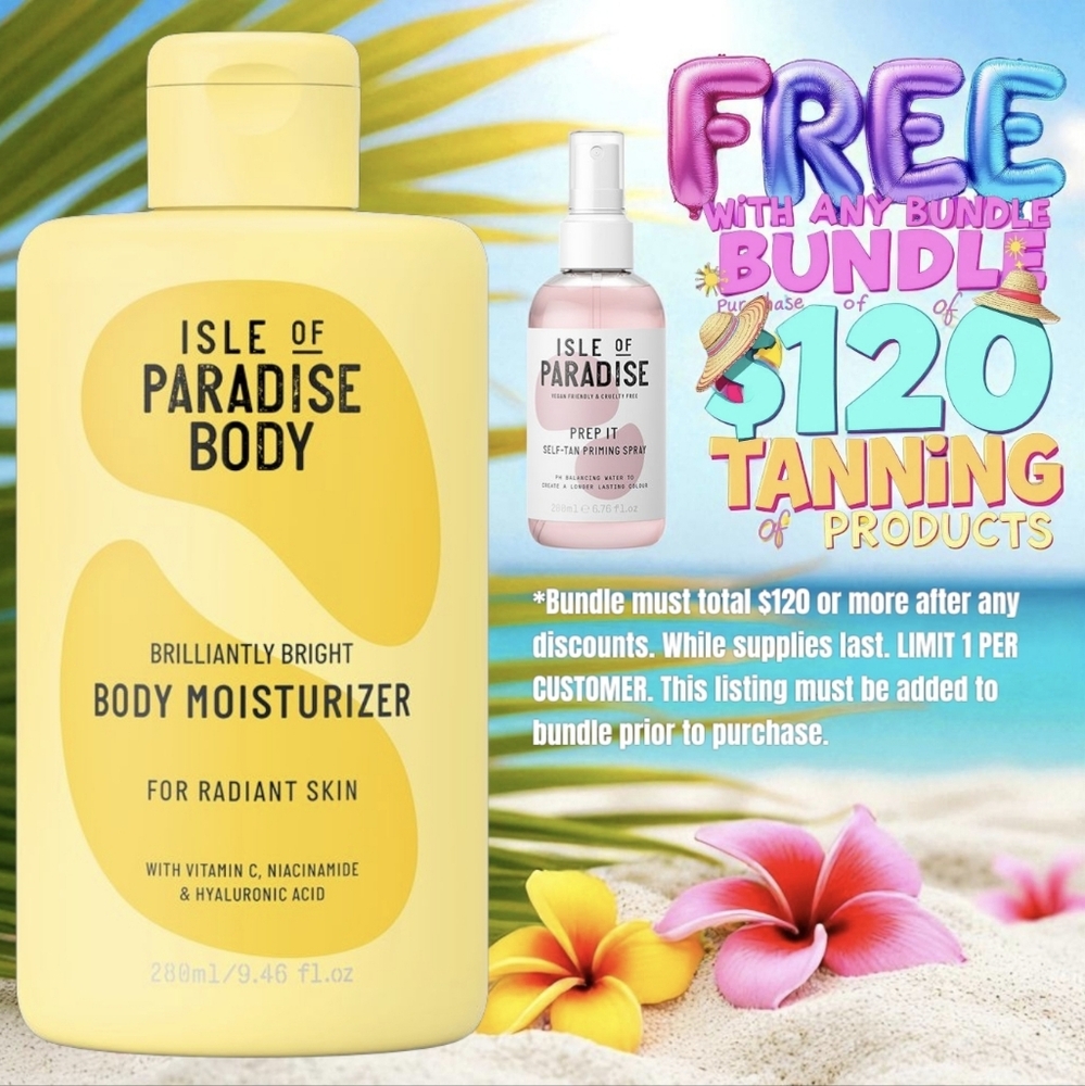 Isle of Paradise Brightening Body Wash W/ Vitamin C And Hyaluronic Acid